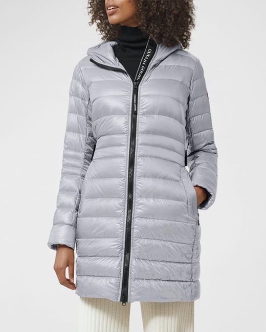 Canada Goose Gray Cypress Hooded Puffer Jacket