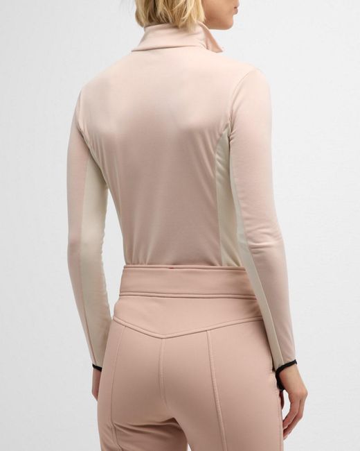 Moncler Natural Polartec Quarter-Zip Base Layer