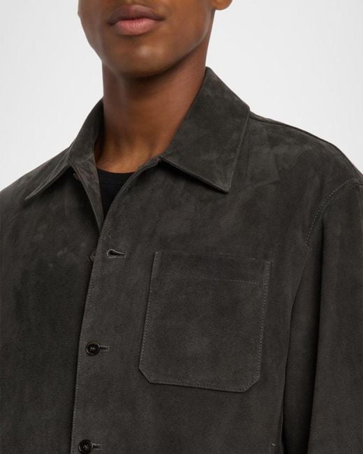 FRAME Black Apos;S Suede Bomber Jacket for men