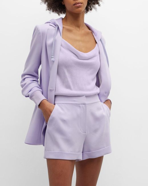 Cinq À Sept Hooded Khloe Jacket in Purple | Lyst