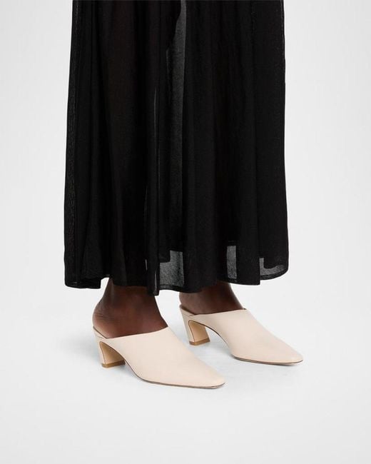 Stuart Weitzman Black 50Mm Stassi Leather Mules