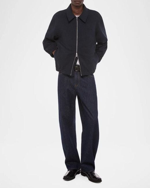 Helmut Lang Blue Apos;S Logo Cotton Jacket for men