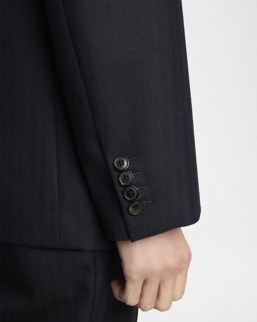 Dries Van Noten Blue Apos;S Buforden Double-Breasted Wool Jacket for men