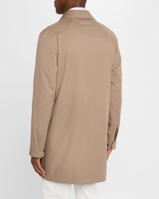 Zegna Natural Apos;S Microfiber Raincoat for men