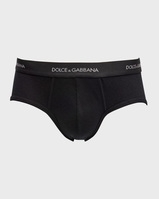 Dolce & Gabbana Black Brando Cotton Briefs for men