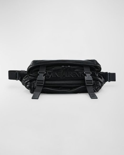 Saint Laurent Black Logo Crossbody Bag for men
