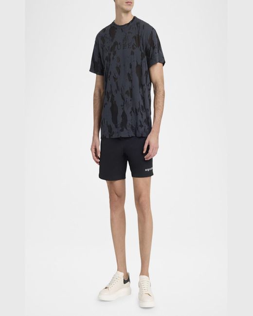 Alexander McQueen Natural Oversized Grainy Leather Low-Top Sneakers for men