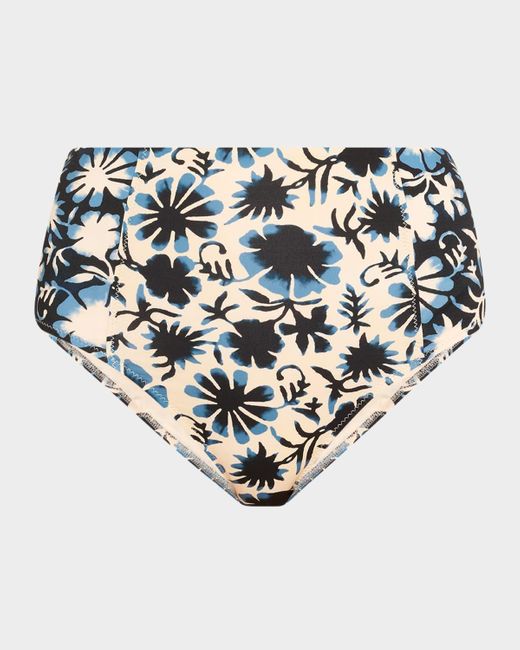 Ulla Johnson White Zahara High-Waist Bikini Bottoms