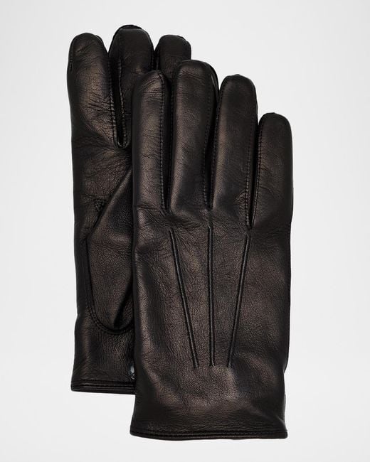 Tom Ford Black Apos;S Napa Leather Gloves for men