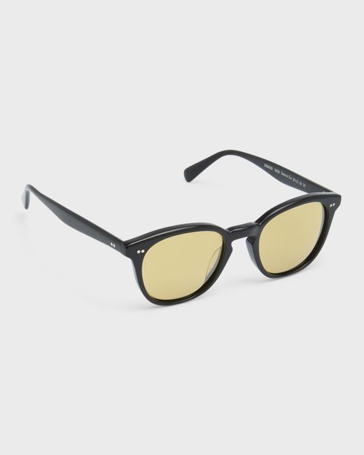 Oliver Peoples Metallic Acetate Round Sunglasses for men