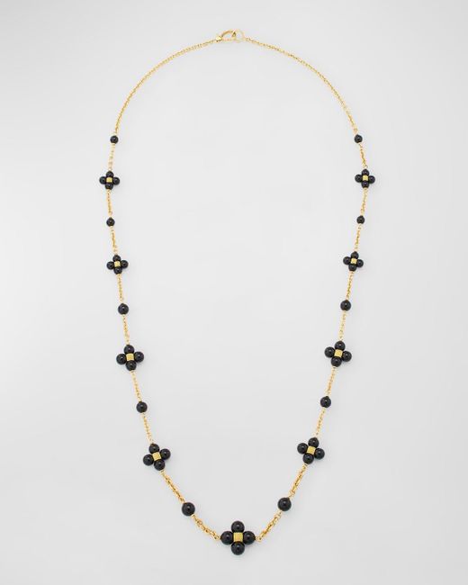 Paul Morelli White Black Onyx Sequence Necklace