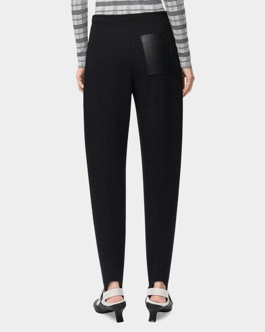Loewe Blue Wool Stirrup Trousers