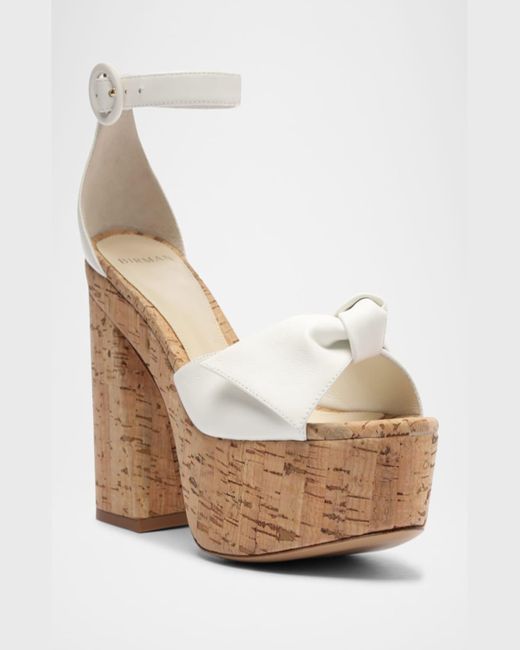 Alexandre Birman White Maxi Clarita Flare 120 Sandals