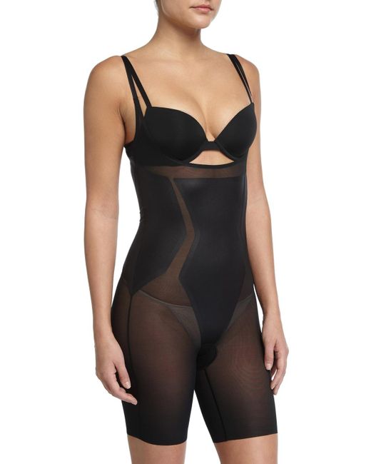 SPANX womens Shapewear for Women Thinstincts Open-bust Mid-thigh
