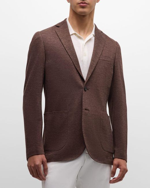 Baldassari Brown Soft Wool Sport Coat for men