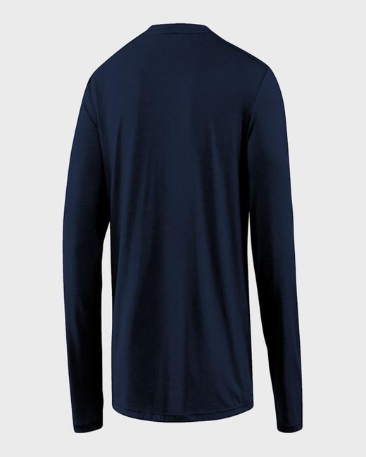 Fisher + Baker Blue Everyday Long-Sleeve T-Shirt for men