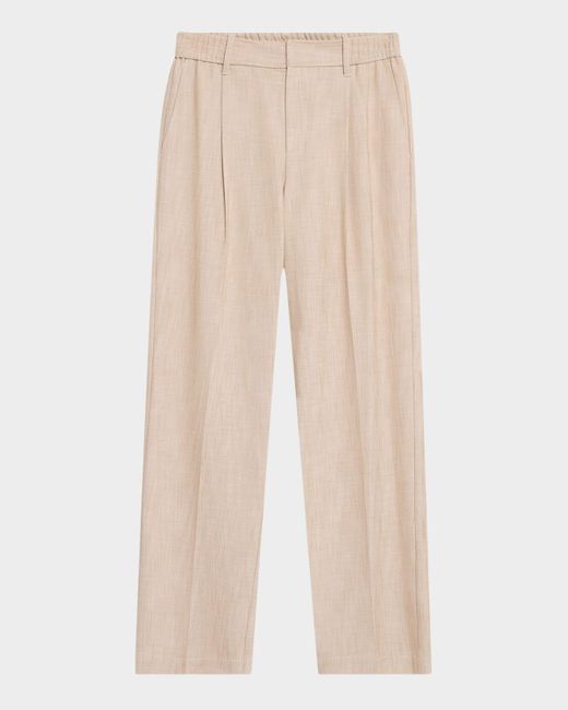 Jonathan Simkhai Natural Pleated Pull-On Pants for men
