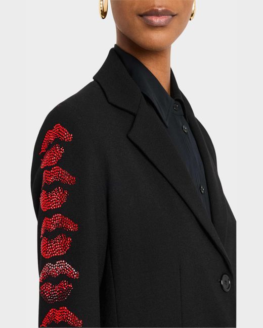 Libertine Black Bisou Redux Single-Breasted Short Jacket