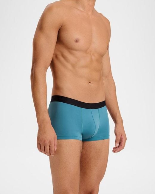 Hanro Blue Micro Touch Boxer Brief for men
