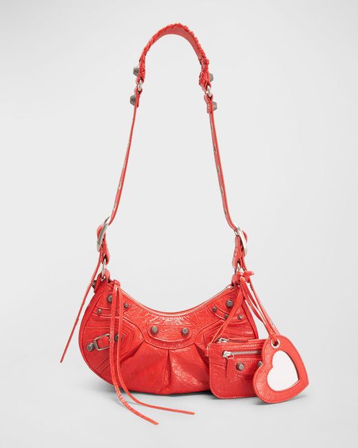 Balenciaga Red Le Cagole Xs Shoulder Bag