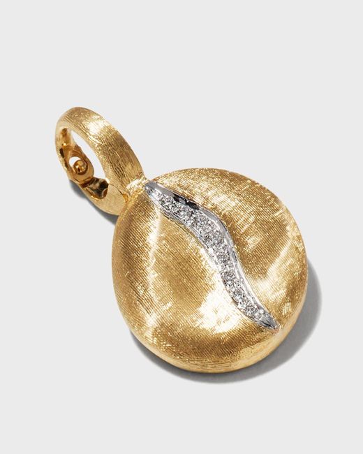 Marco Bicego Metallic 18k Jaipur Small Pendant With Diamond Pave Accent