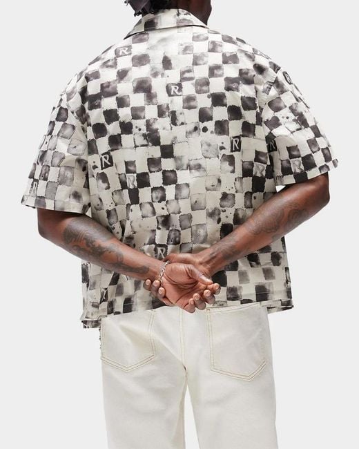 Represent White Pool Side Cotton Shirt for men