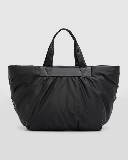 VEE COLLECTIVE Black Caba Water-Resistant Nylon Weekender Bag