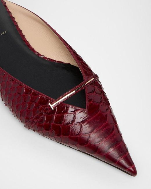 Tom Ford Multicolor Croc-Effect Leather Flat Mules