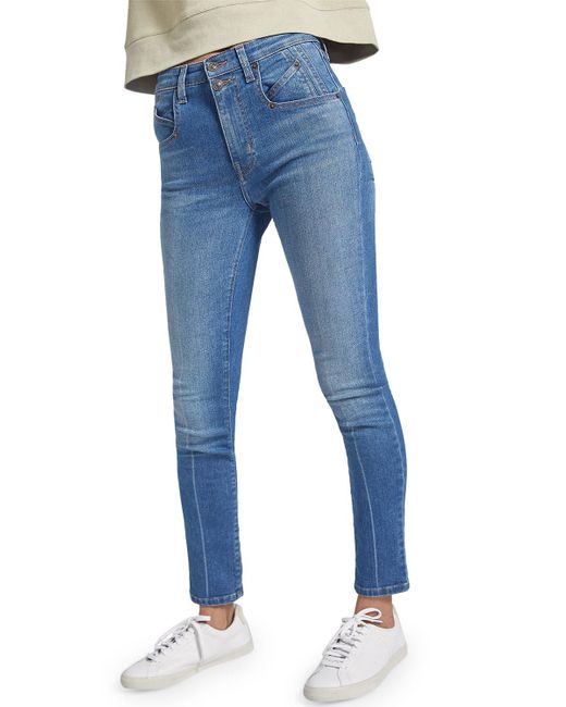 current elliott high waist stiletto jeans