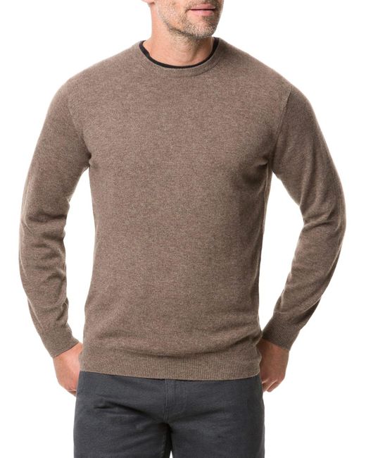 Rodd & Gunn Gray Queenstown Optim Wool-Cashmere Sweater for men