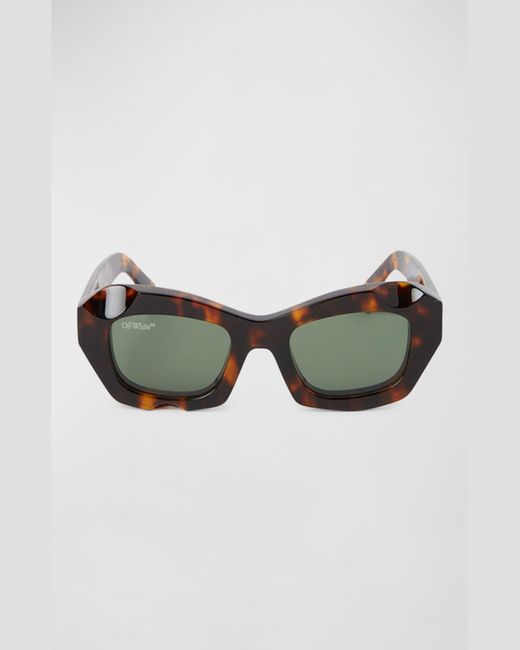 Off-White c/o Virgil Abloh Multicolor Venezia Acetate Rectangle Sunglasses for men