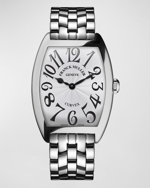 Franck Muller Gray Ladies Curvex Stainless Steel Watch