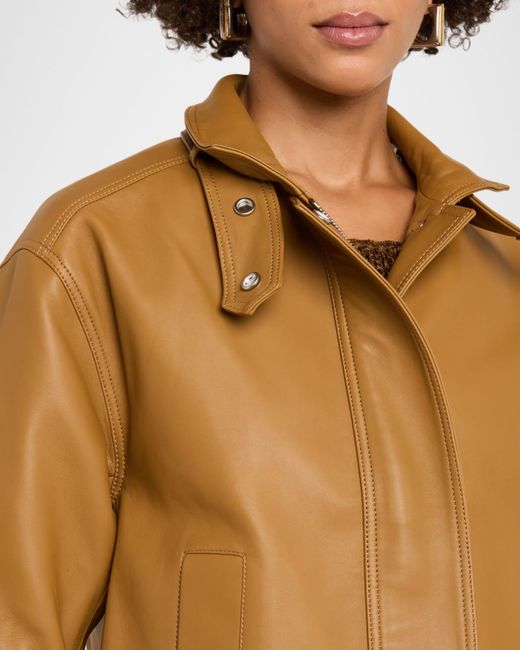 A.L.C. Brown Hudson Leather Jacket