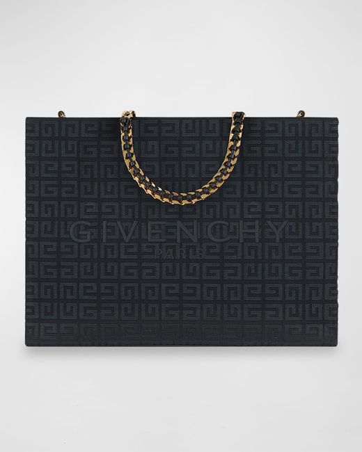 Givenchy Black G-Tote Medium Shopping Bag