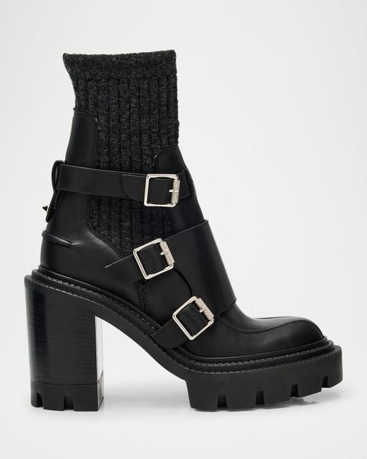 Christian Louboutin Black Cortinetta College-Sole Ankle Boots