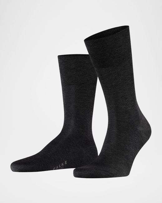 Falke Blue Tiago Cotton-Stretch Crew Socks for men