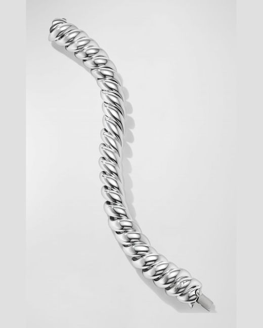 David Yurman Metallic Sculpted Cable Bracelet In Silver, 14mm