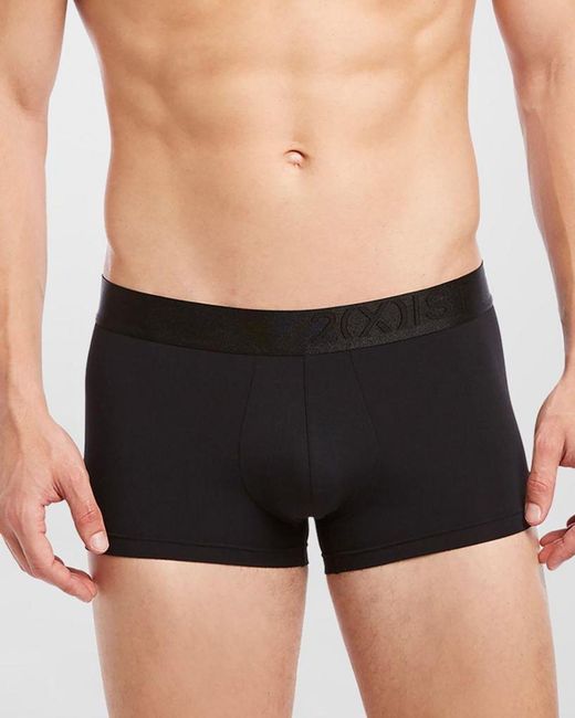 2xist Black Apos;S Solid No-Show Boxer Trunks for men