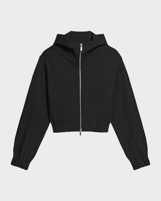 Helmut Lang Black Hooded Zip Shell Jacket