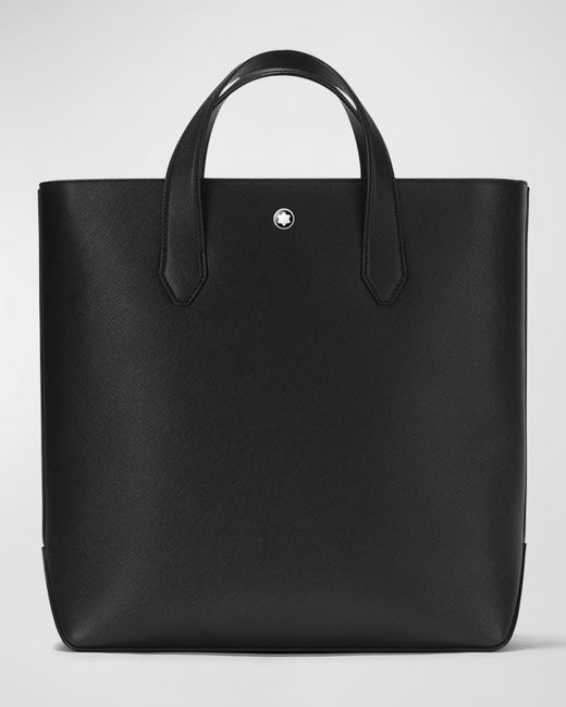 Montblanc Black Sartorial Leather Tote Bag for men