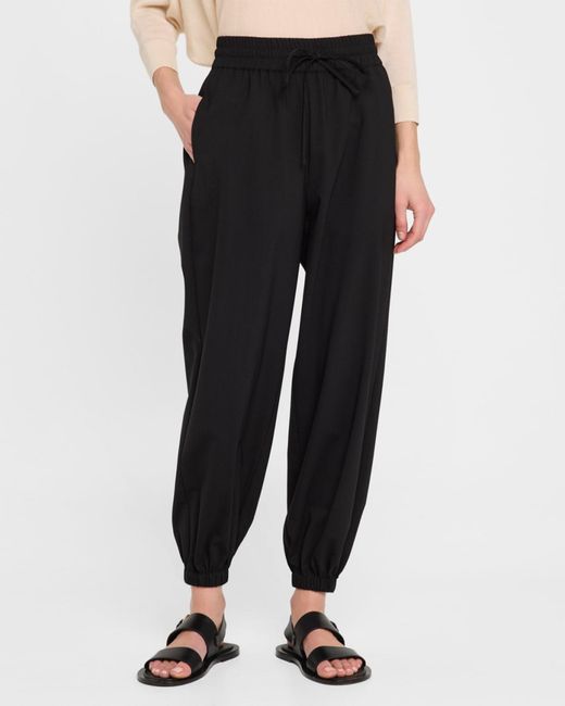 Co. Black Drawstring Ankle Jogger Pants