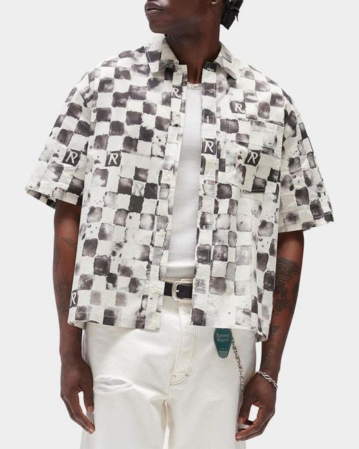 Represent White Pool Side Cotton Shirt for men
