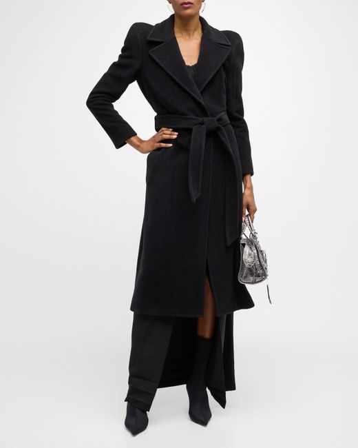 Balenciaga Black Round Shoulder Fitted Coat