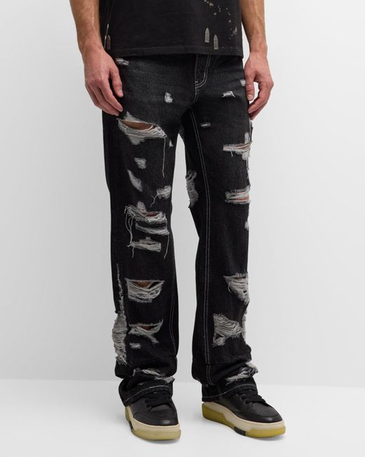 Who Decides War Black Gnarly Denim Jeans for men