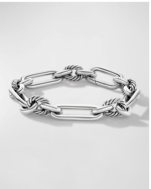 David Yurman Metallic Lexington Chain Bracelet In Silver, 9.8mm, Size M
