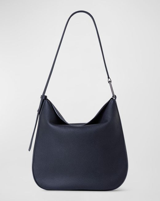 Akris Anna Medium Leather Hobo Bag in Blue | Lyst