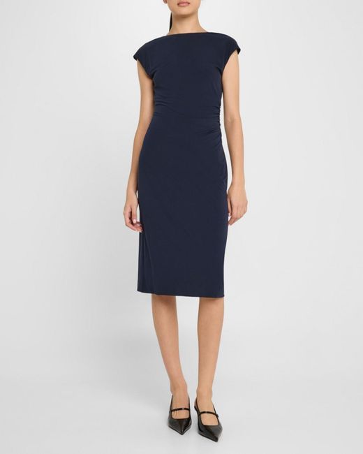 ralph lauren off the shoulder jersey dress Lauren Ralph Lauren Jersey Off-the-shoulder Gown In Fuchsia Berry