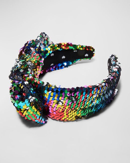 Lele Sadoughi Multicolor Sequin Holly Headband