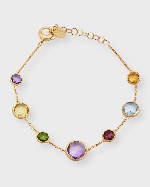 Marco Bicego Metallic Jaipur Color Single Strand Bracelet With Mixed Stones