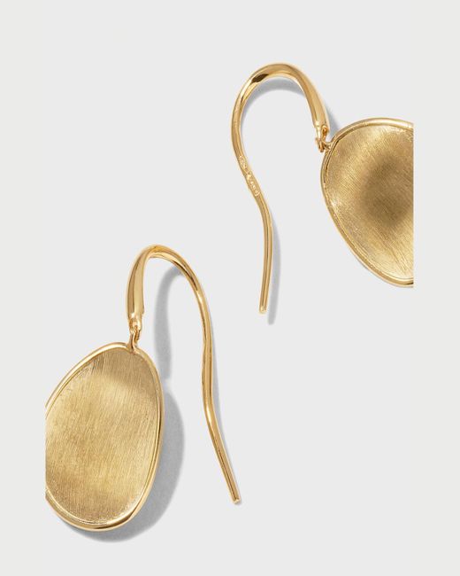 Marco Bicego Metallic Lunaria 18k Gold Drop Earrings